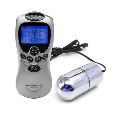 Electric Shock Massage Vagina Butt Plug Anal Beads Metal Ele
