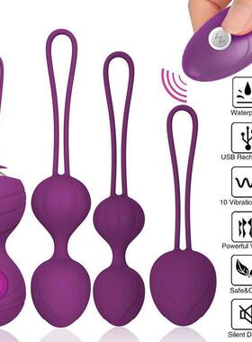 5pcs Vagina Exercise Kegel Balls Kit Ben Wa Balls 10Speed Vi