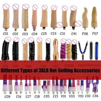 FREDORCH 3XLR Machine Attachements For Women Different Love