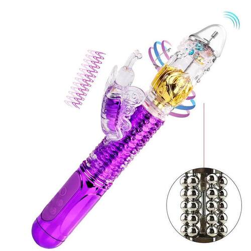 Dildo Vibrator Clitoris Vaginal Sex Toy for Women Telescopic