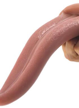 FAAK Realistic Tongue Dildo Anal Plug Butt Plug Rough Surfac