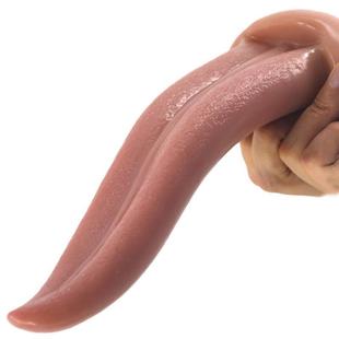 FAAK Realistic Tongue Dildo Anal Plug Butt Plug Rough Surfac