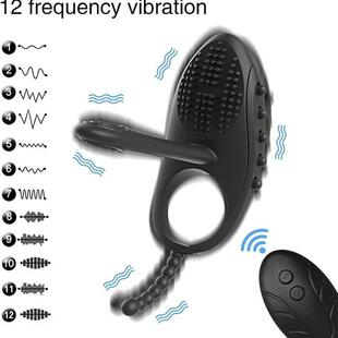 Men Penis Ring Vibrator Clitoris Stimulator Sex Toys Couple