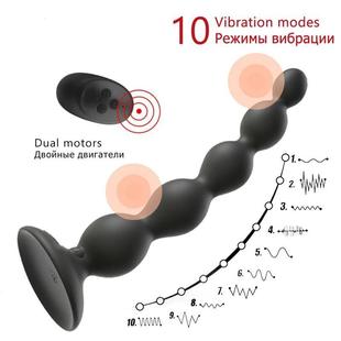 Male Sex Butt Anal Plug Vibrator Prostate Massager Silicone