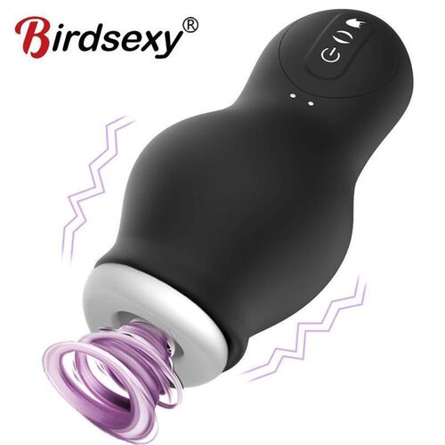 Male Masturbator Vibrator Penis Trainer Massager Glans Stimu