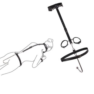 BDSM Handcuffs Anal Hook Mouth Plug Collar Slave Bondage Kit