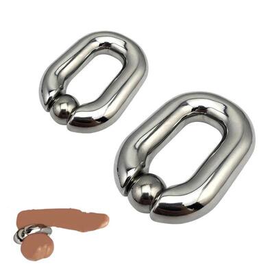 RH Male Heavy Duty BDSM Stainless steel Ball Scrotum Stretch