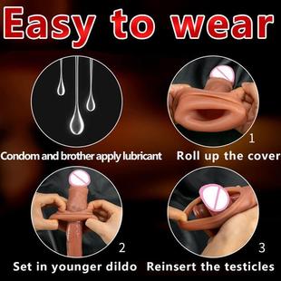 Condom Penis Extension Sleeve Delay Sex Toys For Men Man