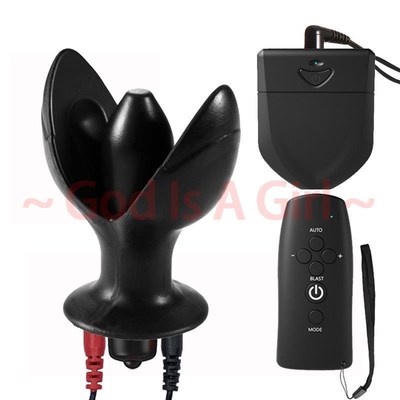 Large Anal Plug Dilator Remote Control Electric Vibrating Bu