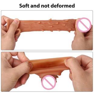 Silicone Condoms for Men Penis Sleeve Reusable Sex Condom XL