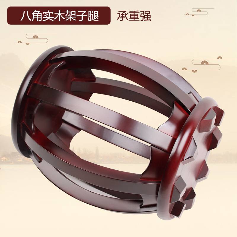 暐赉顺丰古筝圆凳古筝凳子实木古筝圆凳素面款海棠色古筝琴凳结实