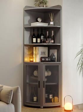 角置转物架落地书架墙三DZ229990角形角柜90度墙边角收纳柜靠墙角