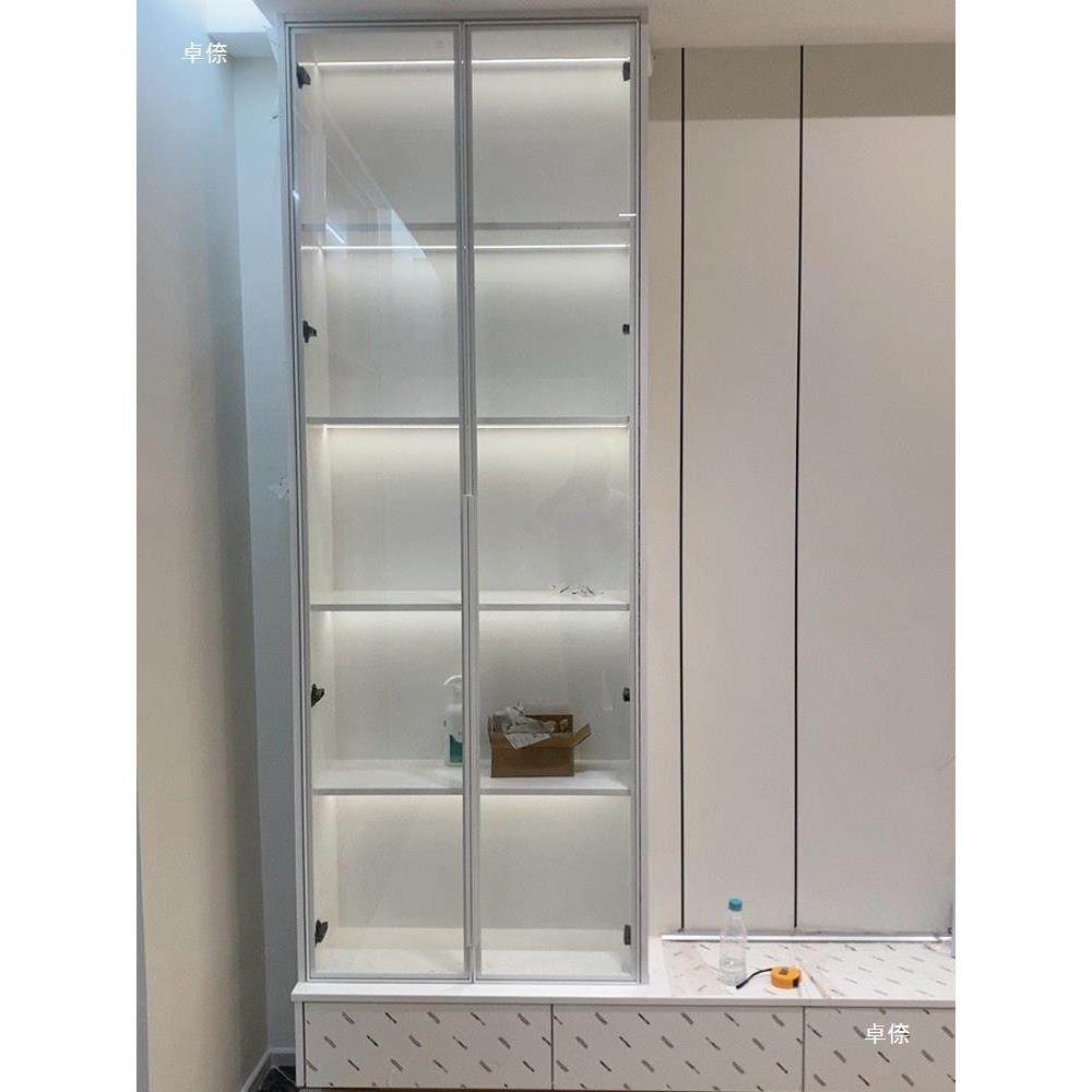 亚135克力透明板门防尘极简书酒柜璃门柜衣柜柜铝钢合玻金化玻璃,全屋定制,卧室门,淘宝优惠券,粉丝福利购,淘宝优惠卷