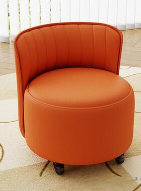 凳子客厅茶坐墩几凳沙发靠脚背椅OMU子万矮向轮凳小板凳家用皮凳