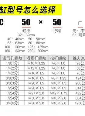 超长行程气缸C0981X63X80X100XS125X0160X20X1100-30500