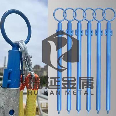 建筑工地安器全带外系挂点高空PCN墙装修固定钢子管盘扣架防坠锚