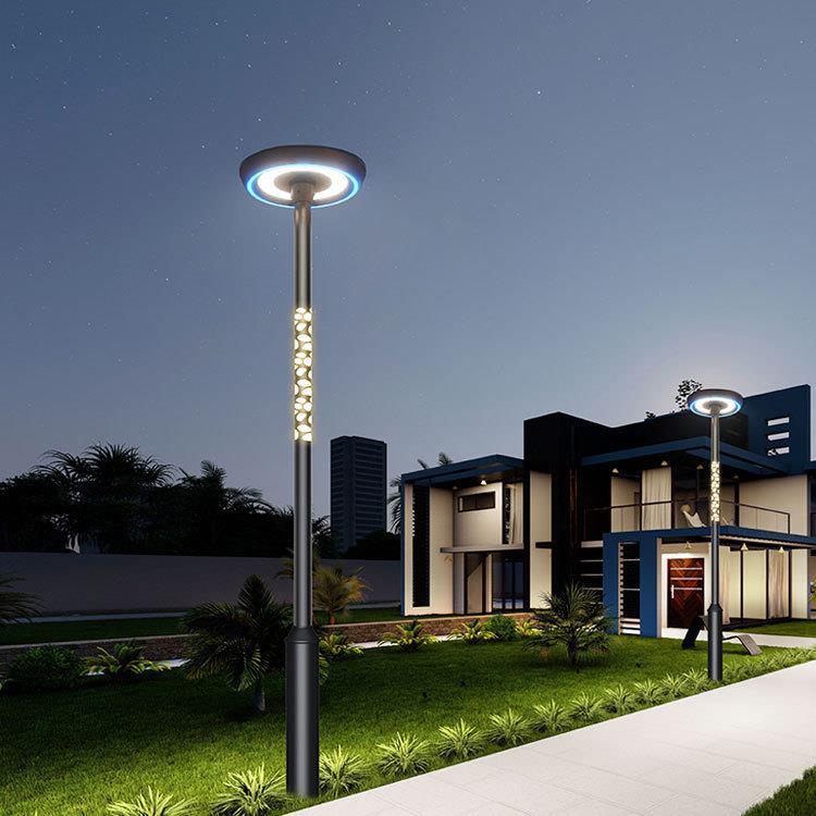 户外街30米L园ED太阳能庭院灯小区花观高杆路灯别墅道公园草坪景