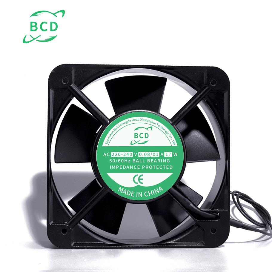 厂家直供1550AC011V双滚珠轴流风机超静音BLU0工业散热风扇