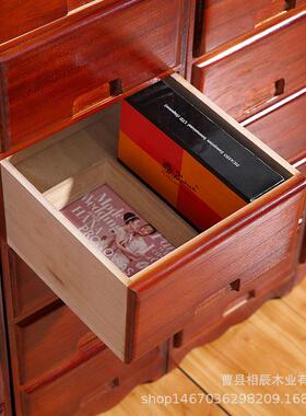 厂家现货实木抽式实办20191029公文全件柜木书房收纳柜多层储屉物
