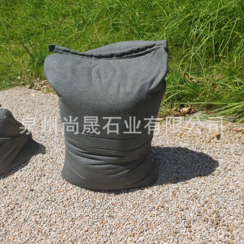 青石水泥袋仿真石雕摆件