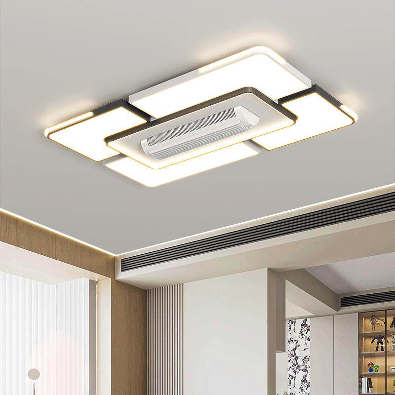 用冷暖两大风力无叶风扇400灯客厅室全卧光谱家用灯具套餐能语智