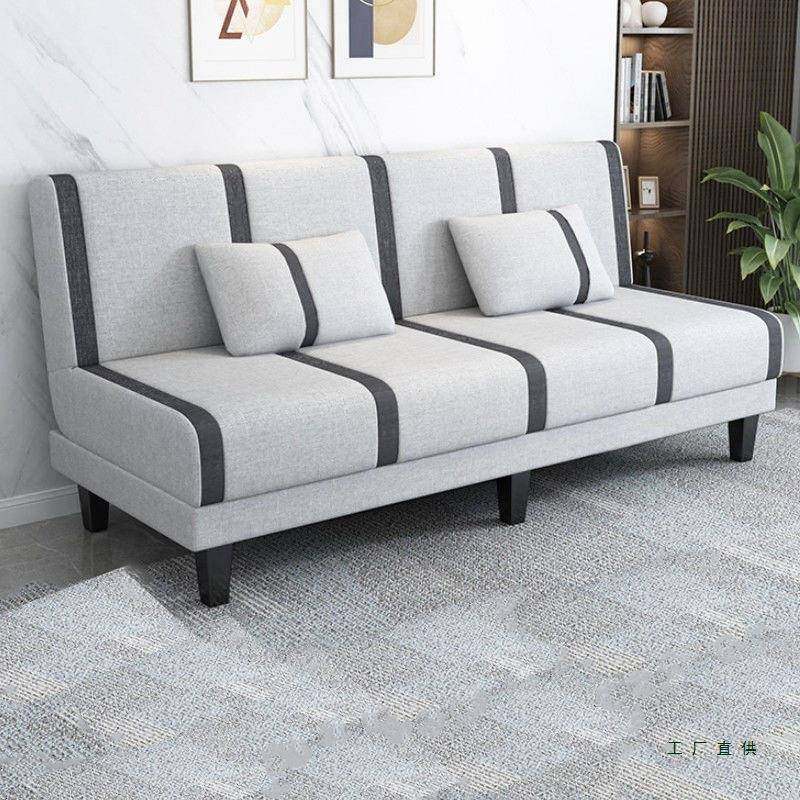 发小户型出租房简易沙发洗985床可折叠客厅卧室可拆艺布沙单双人