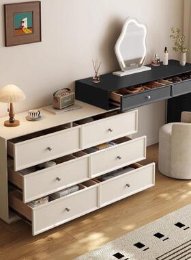 实木化桌梳妆台斗柜一体2小02妆5新款现卧室简约户型代OVZ床尾化