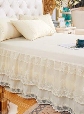 笠床裙家单件床罩CFO床款蕾丝花边网红风裙用1.8x2m床二合一四季