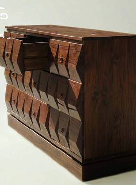 帕雅古木柚立九体斗木复古多柜功能收ADQ纳柜