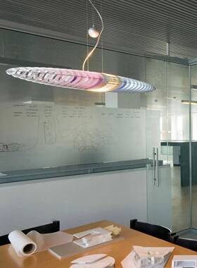 意大利餐单头璃玻吊灯设师厅简约样板房展计厅VWH轻奢床头吧台小