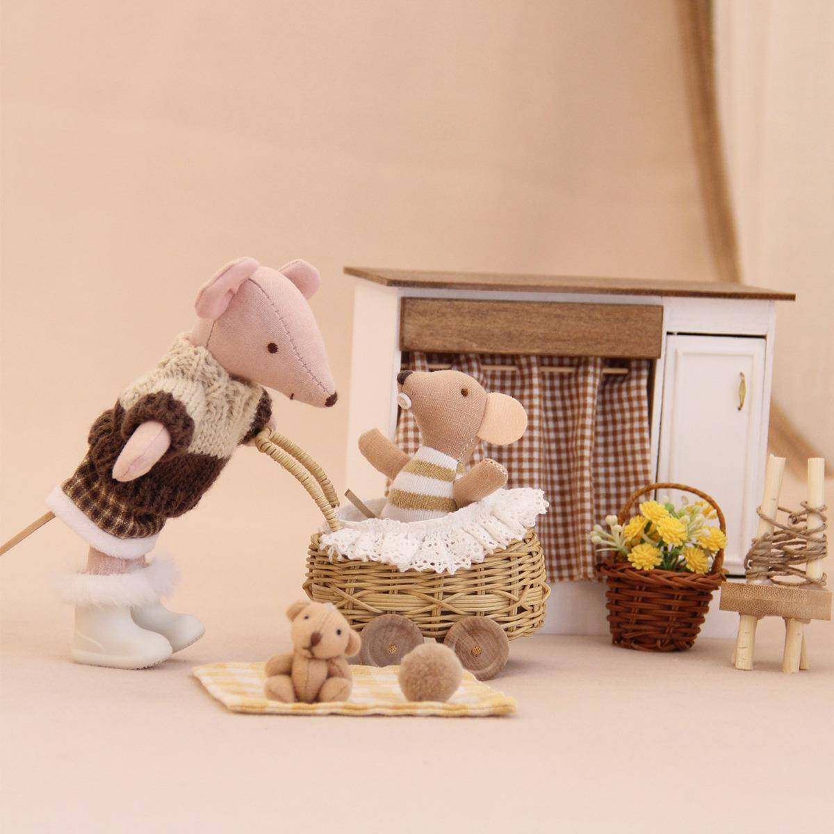 过微缩编摇你篮133车OB11/BJD娃娃婴儿推车娃屋迷家具家家藤摆拍,玩具/童车/益智/积木/模型,过家家玩具,淘宝优惠券,粉丝福利购,淘宝优惠卷