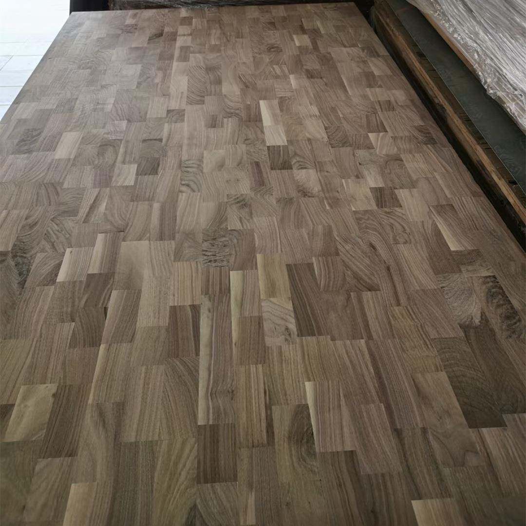 胡黑桃指接板18SRDm暗齿黑指接板北美胡桃m齿接板AA级黑胡桃木桌