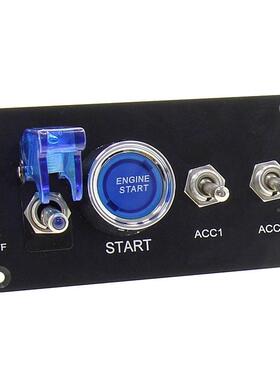 汽点车改装12VLE断D一键启动电总开关旋钮拨TSJ动4联通板用火面开