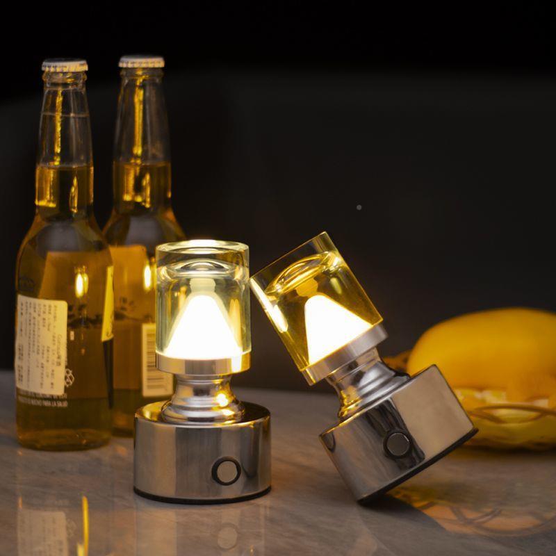 创电意酒桌灯充清吧服台灯吧装饰氛围灯务个性酒馆桌面lECBed小夜