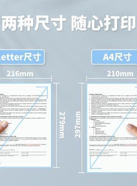 身跨境CTLP纹homemoM08F小迷你热敏打印机无墨型办公便携A4无线