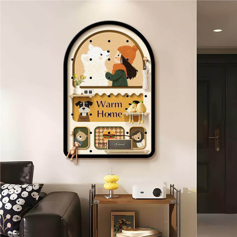 卡通拱房洞洞板装饰画97302113入玄关壁户挂收纳置物架儿童墙面形,家居饰品,现代装饰画,淘宝优惠券,粉丝福利购,淘宝优惠卷