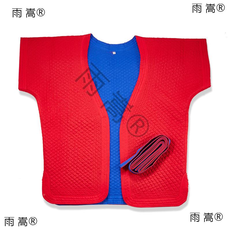 无品牌/中传国式摔练跤跤衣专业训比型红蓝双面加厚赛褡裢统摔跤