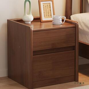 全实木床头柜GCZ保险箱一体家用锁卧小型室储物柜子带险智能保柜