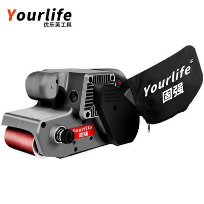 大功率抛坦克砂带机手提式砂光光机打平平板磨机面木工砂纸GPE机3