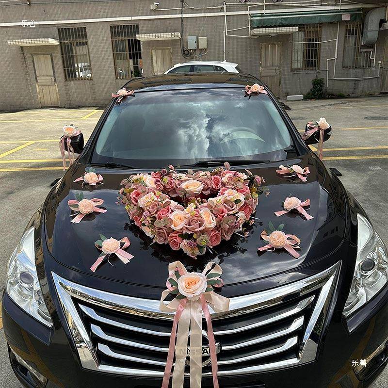 佑鉴心主婚车结婚婚车花婚头车车装饰车8M9867S8头花全爱套车队布