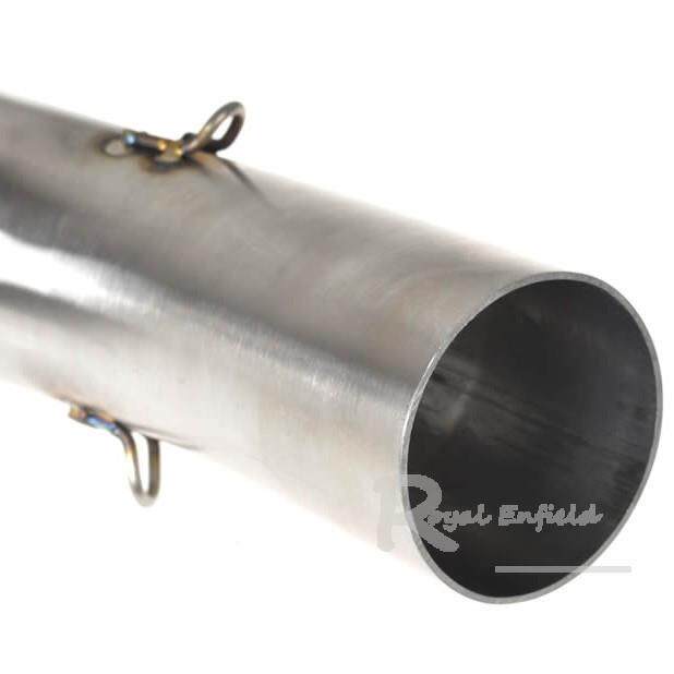 摩测跑车中FZ1000FZ1N改装锈不钢中段烤蓝段转WOQ接托头弯管