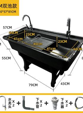 I石1石OED英拖把池阳台洗衣家用室内外带衣板水池池大理搓石一体