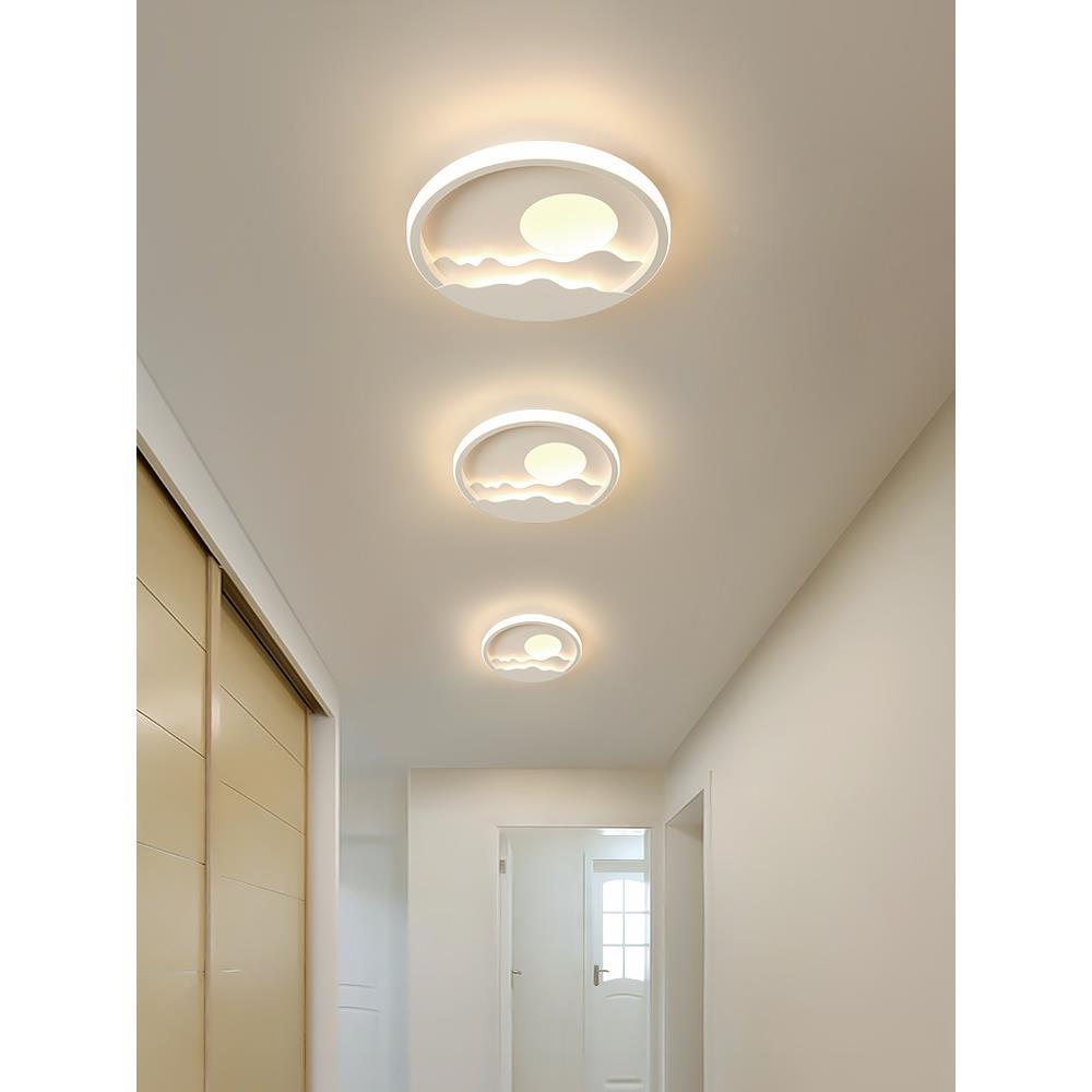 过道灯EHW灯走廊灯玄关入户进门厅小门现代简约新中式圆形阳台吸