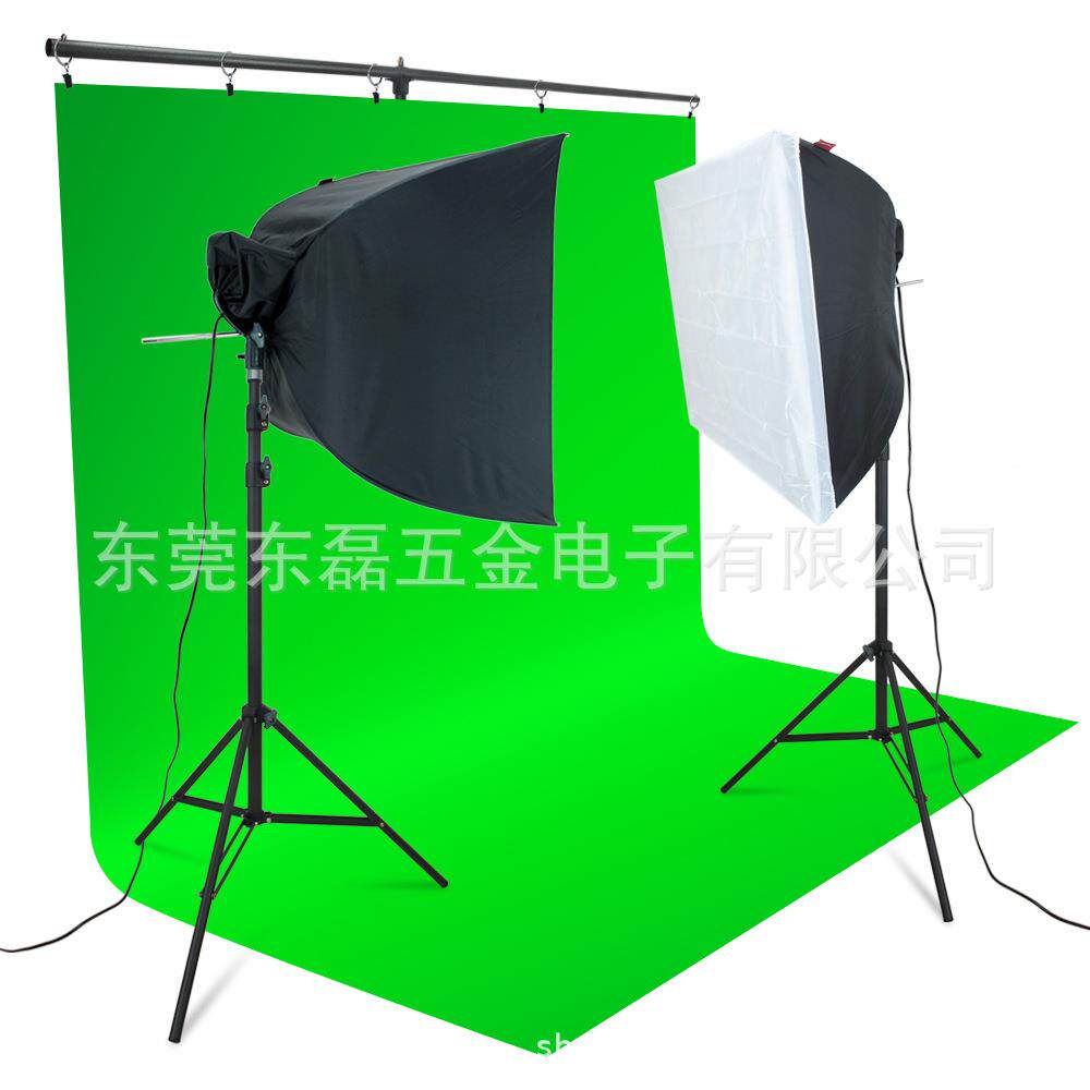 摄影QPT柔光背景布架套装影楼视工作室人箱像静物灯拍摄拍棚照135