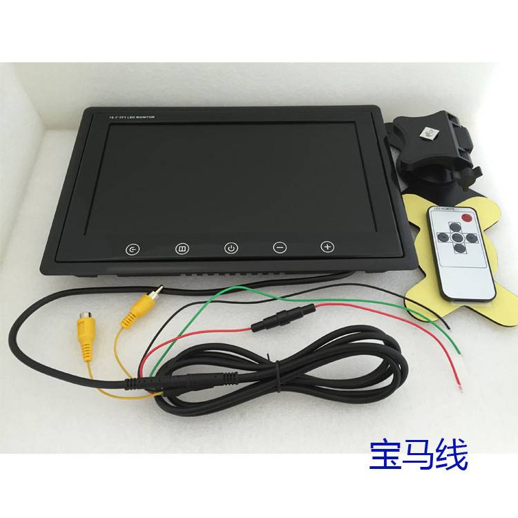 现货 10.1寸显示器车载高清监控显示屏IPS液晶屏AV触摸显示器