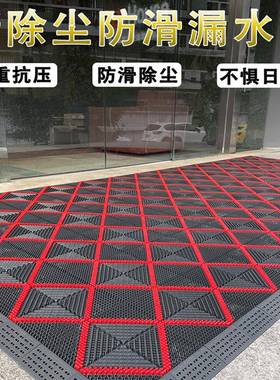 室外门口防滑垫酒店进门商三用合一蹭土脚垫入户门垫子地除IYI地