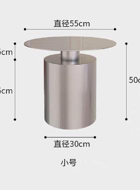 不意式锈免CTD整漆不规则现代钢茶几装家用轻奢