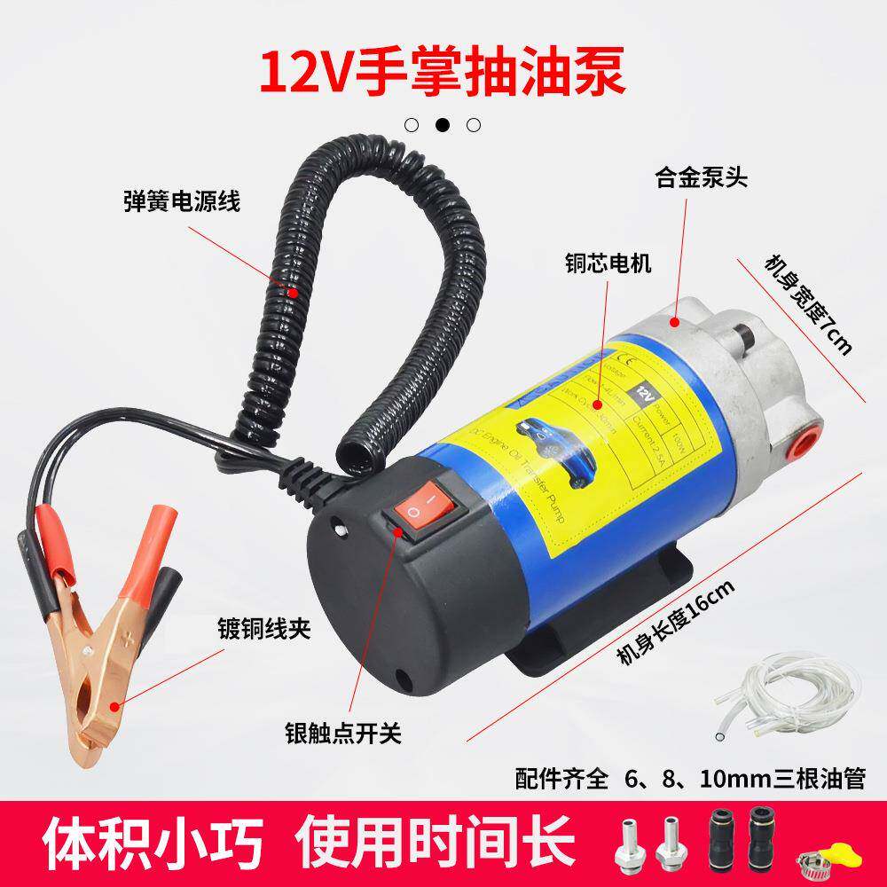 机油抽齿轮抽油泵12v正反转ZIV油泵电动抽油泵手提抽式柴油油泵