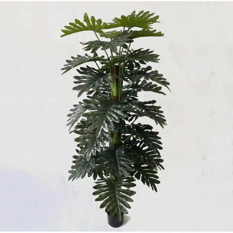 单杆包棕龟背林芋仿298真树厅植绿植盆栽客棕榈树野喜芋落地绿盆