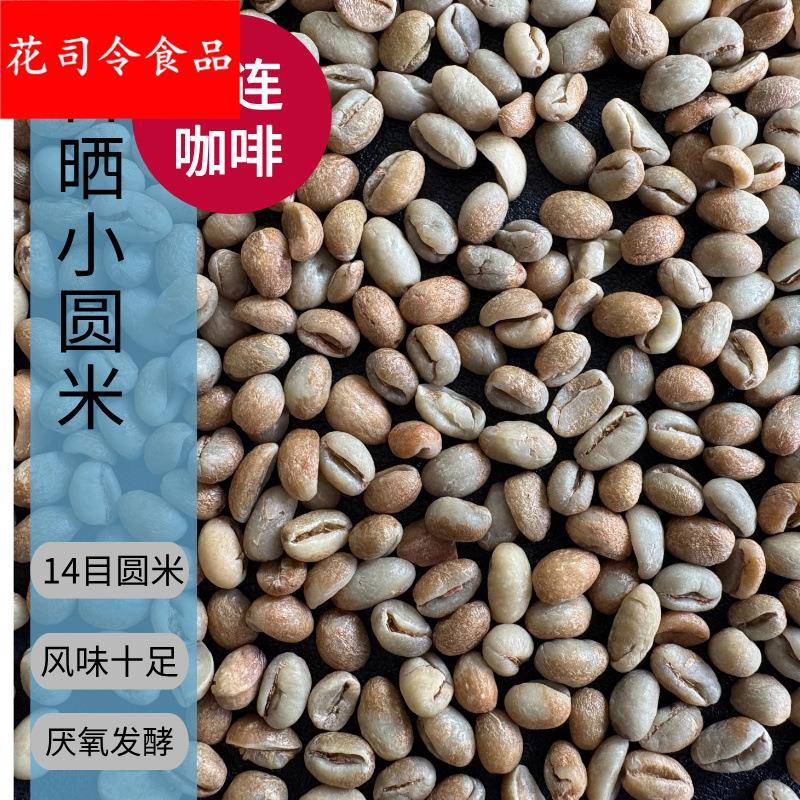 孟连厌氧日晒小圆米酒香咖啡生豆14目商用三级咖啡豆云南普洱